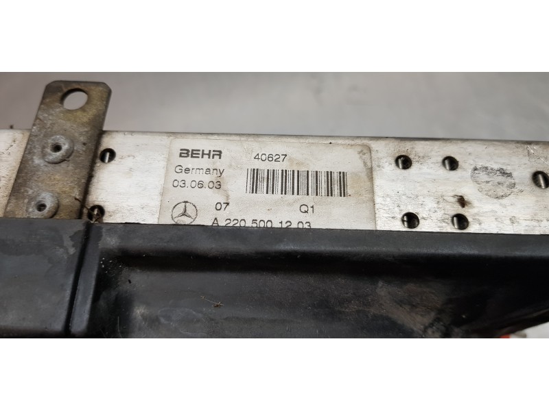 Recambio de radiador agua para mercedes clase s (w220) berlina 400 cdi (220.028) referencia OEM IAM A2205001203  