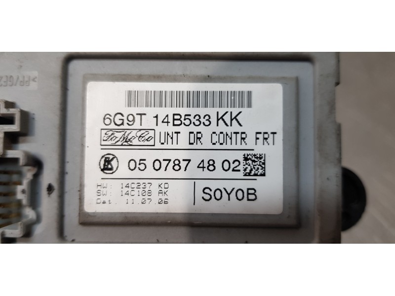 Recambio de modulo confort para ford galaxy (ca1) limited edition referencia OEM IAM 6G9T14B533KK   Recambio de modulo confort para ford galaxy (ca1) limited edition referencia OEM IAM 6G9T14B533KK