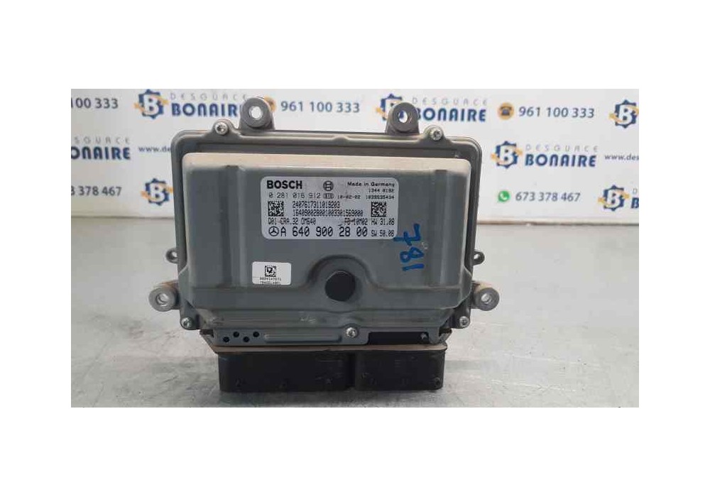 Recambio de centralita motor uce para mercedes clase b (w245) 180 cdi (245.207) referencia OEM IAM A6409002800  