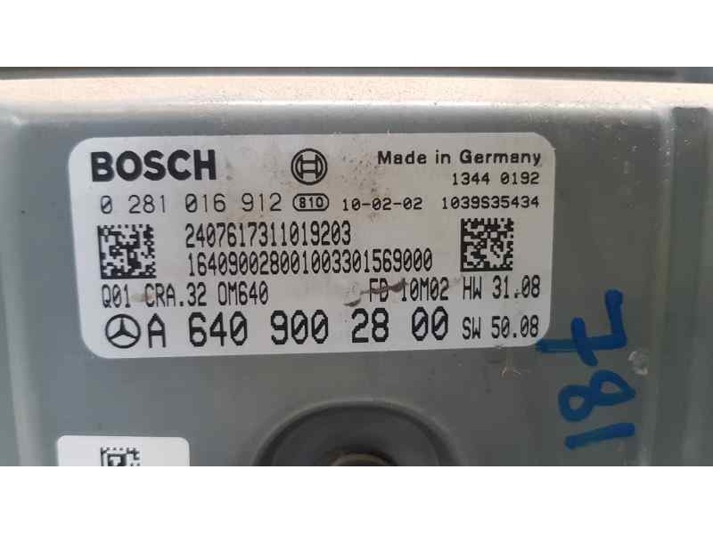 Recambio de centralita motor uce para mercedes clase b (w245) 180 cdi (245.207) referencia OEM IAM A6409002800  