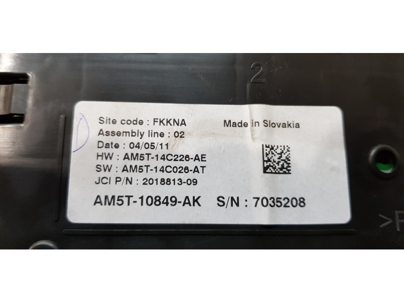 Recambio de cuadro instrumentos para ford c-max titanium referencia OEM IAM AM5T10849AK   Recambio de cuadro instrumentos para ford c-max titanium referencia OEM IAM AM5T10849AK