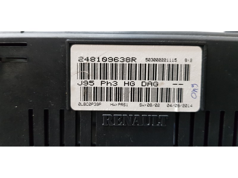 Recambio de cuadro instrumentos para renault scenic iii bose edition referencia OEM IAM 248109638R   Recambio de cuadro instrumentos para renault scenic iii bose edition referencia OEM IAM 248109638R