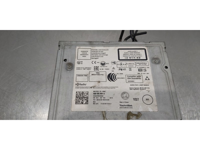 Recambio de sistema navegacion gps para skoda superb (3v3) active referencia OEM IAM 5Q0035864A  
