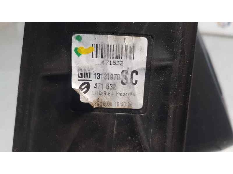 Recambio de retrovisor derecho para opel zafira b family referencia OEM IAM 13131970  