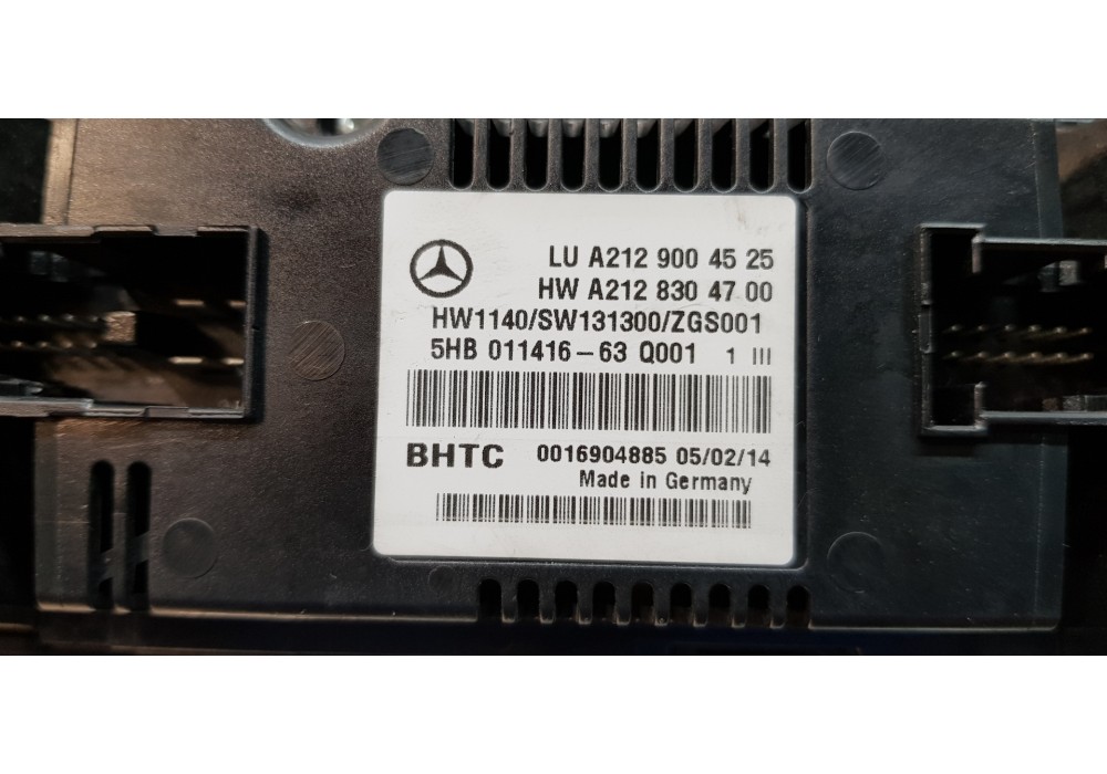 Recambio de mando climatizador para mercedes clase e (w212) familiar 220 cdi blueefficiency (212.202) referencia OEM IAM A212900