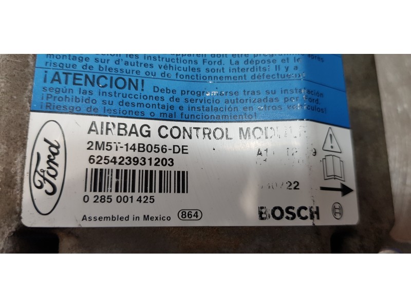 Recambio de centralita airbag para ford focus berlina (cak) trend referencia OEM IAM 2M5T14B056DE   Recambio de centralita airbag para ford focus berlina (cak) trend referencia OEM IAM 2M5T14B056DE
