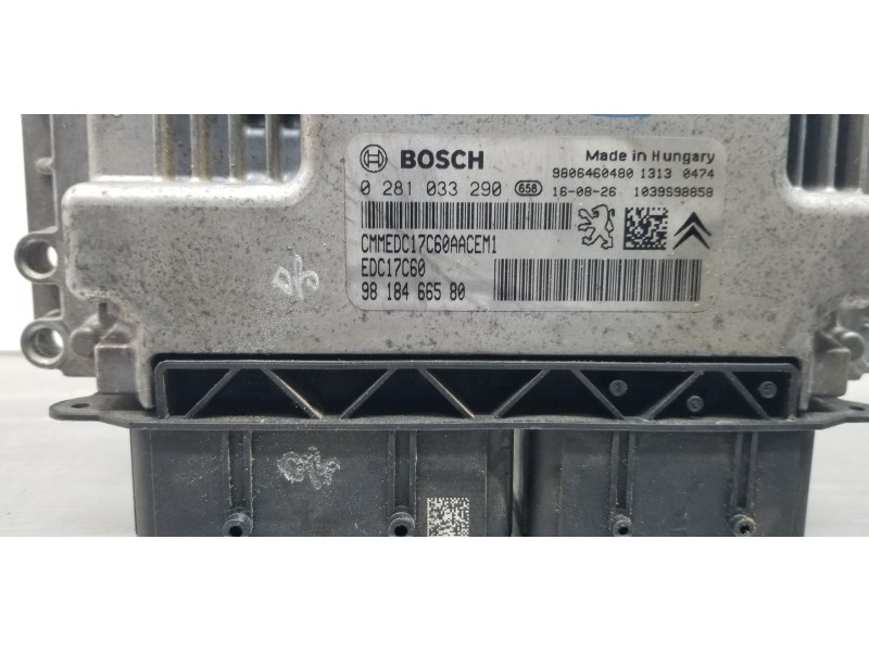 Recambio de centralita motor uce para peugeot 3008 allure referencia OEM IAM 9818466580 0281033290  Recambio de centralita motor uce para peugeot 3008 allure referencia OEM IAM 9818466580 0281033290
