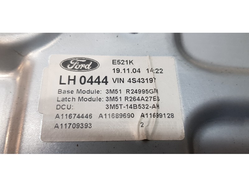 Recambio de elevalunas trasero izquierdo para ford focus c-max (cap) trend (d) referencia OEM IAM 3M51R24995GM  