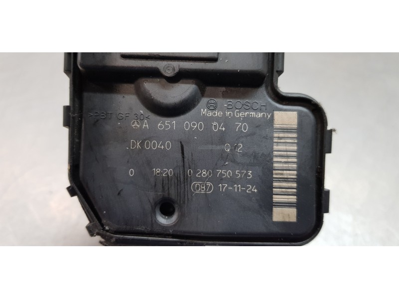 Recambio de caja mariposa para mercedes clase b (w246) b 200 cdi (246.208) referencia OEM IAM A6510900470 0280750573 