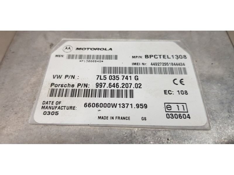 Recambio de modulo electronico para porsche cayenne (typ 9pa) s referencia OEM IAM 7L5035741G  