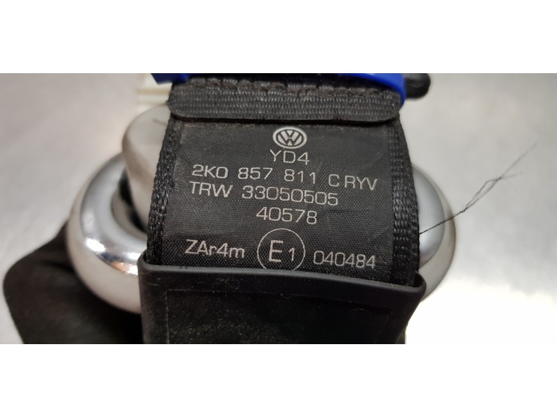 Recambio de cinturon seguridad trasero izquierdo para volkswagen caddy ka/kb (2k) furg. referencia OEM IAM 2K0857811CRYV  
