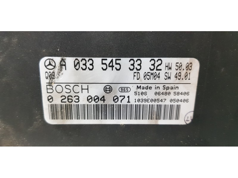 Recambio de modulo electronico para mercedes clase s (w220) berlina 320 cdi (220.025) referencia OEM IAM A0335453332  