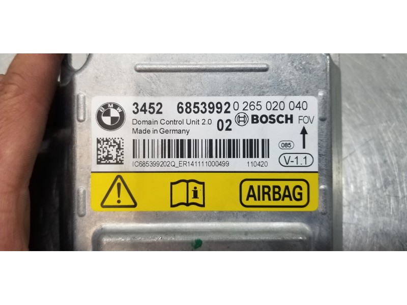 Recambio de centralita airbag para bmw x3 (f25) xdrive 20d referencia OEM IAM 34526853992  