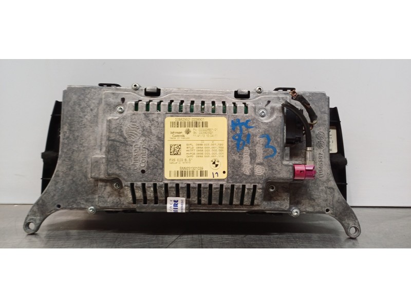 Recambio de pantalla multifuncion para bmw x3 (f25) xdrive 20d referencia OEM IAM 9231321 9829521 65509231321