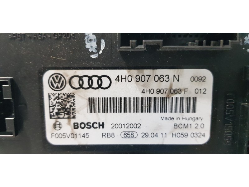 Recambio de modulo electronico para audi a6 lim. (4g2) 3.0 tdi quattro referencia OEM IAM 4H0907063N  