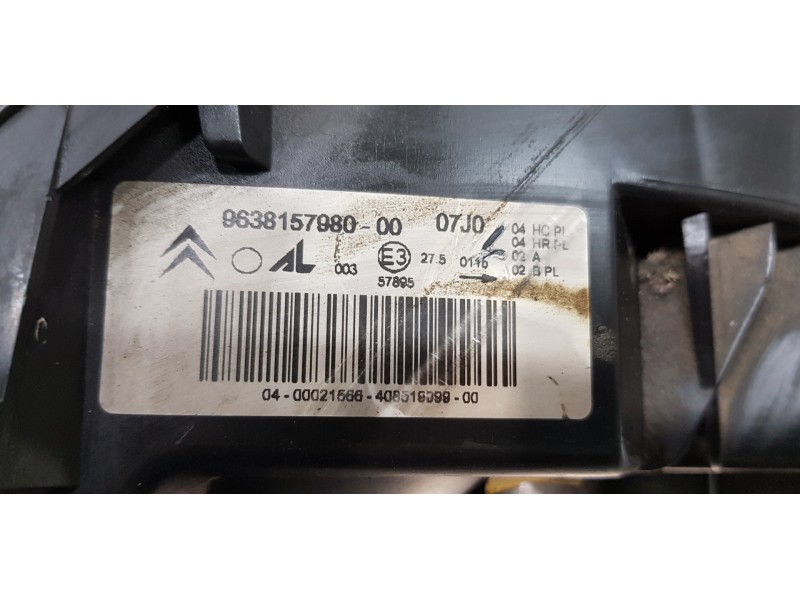 Recambio de faro izquierdo para citroen xsara berlina 1.9 d sx referencia OEM IAM 9638157980  