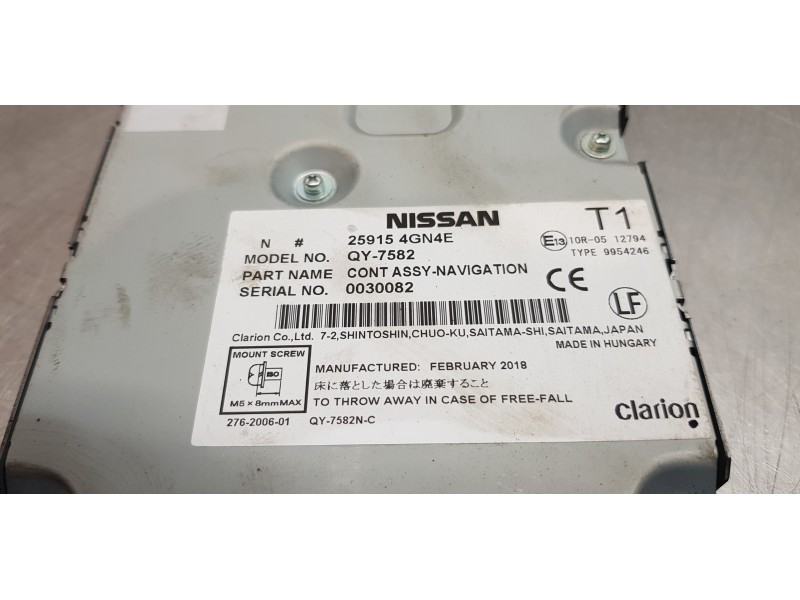 Recambio de modulo electronico para infiniti qx30 premium referencia OEM IAM 259154GN4E  