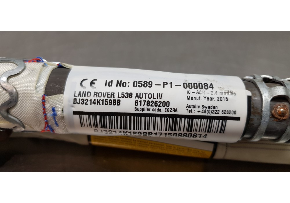 Recambio de airbag cortina delantero derecho para land rover evoque prestige referencia OEM IAM LR026028 BJ3214K159BB BJ3214K159