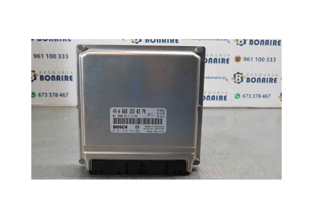 Recambio de centralita motor uce para mercedes clase a (w168) 160 cdi (168.006) referencia OEM IAM A6681530379  