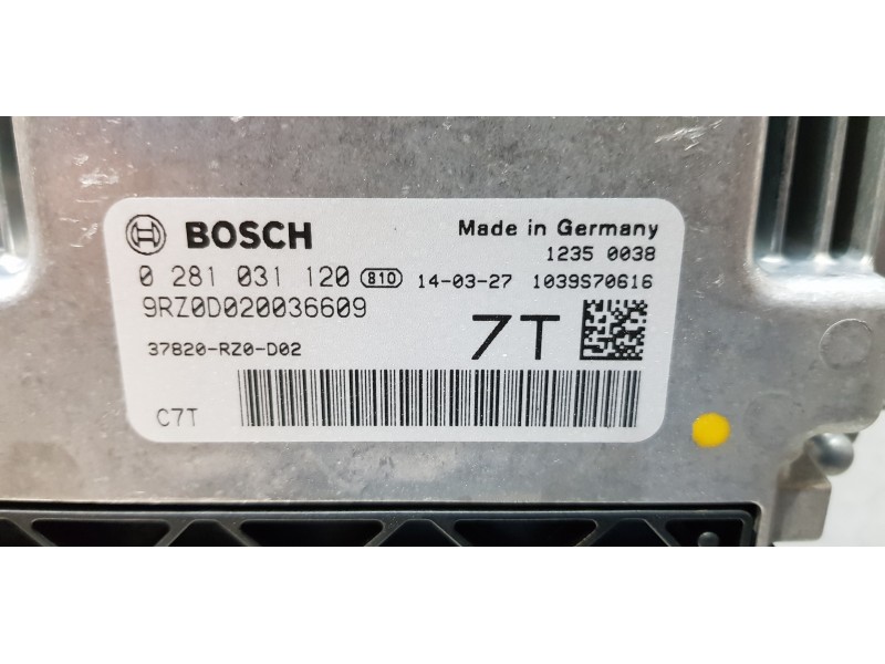 Recambio de centralita motor uce para honda civic (fk) 1.6 i-dtec comfort referencia OEM IAM 37820RZ0D02  