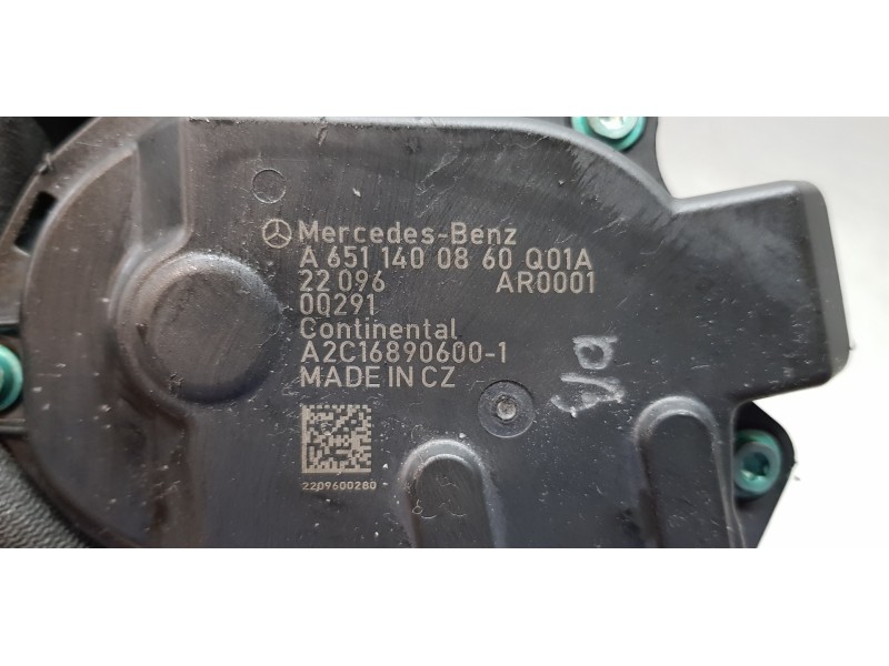 Recambio de valvula egr para mercedes clase b (w246) b 200 cdi (246.208) referencia OEM IAM A6511400860 A2C16890600 
