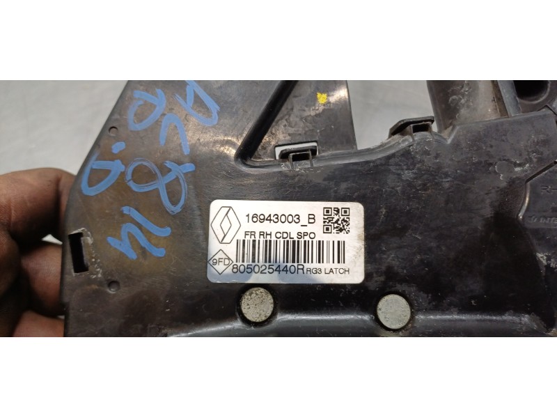 Recambio de cerradura puerta delantera derecha para renault scenic iv grand zen referencia OEM IAM 805025440R  