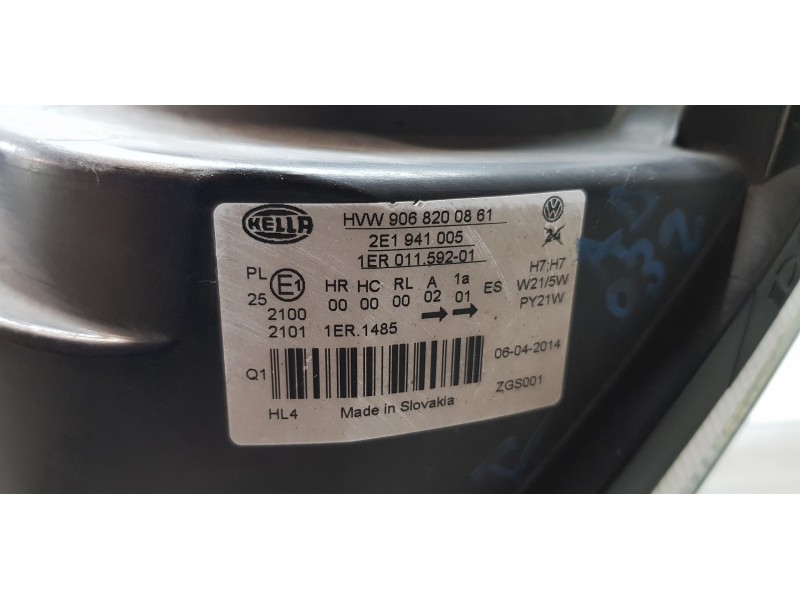 Recambio de faro izquierdo para volkswagen crafter caja cerrada caja cerrada 30 batalla corta referencia OEM IAM 2E1941005  