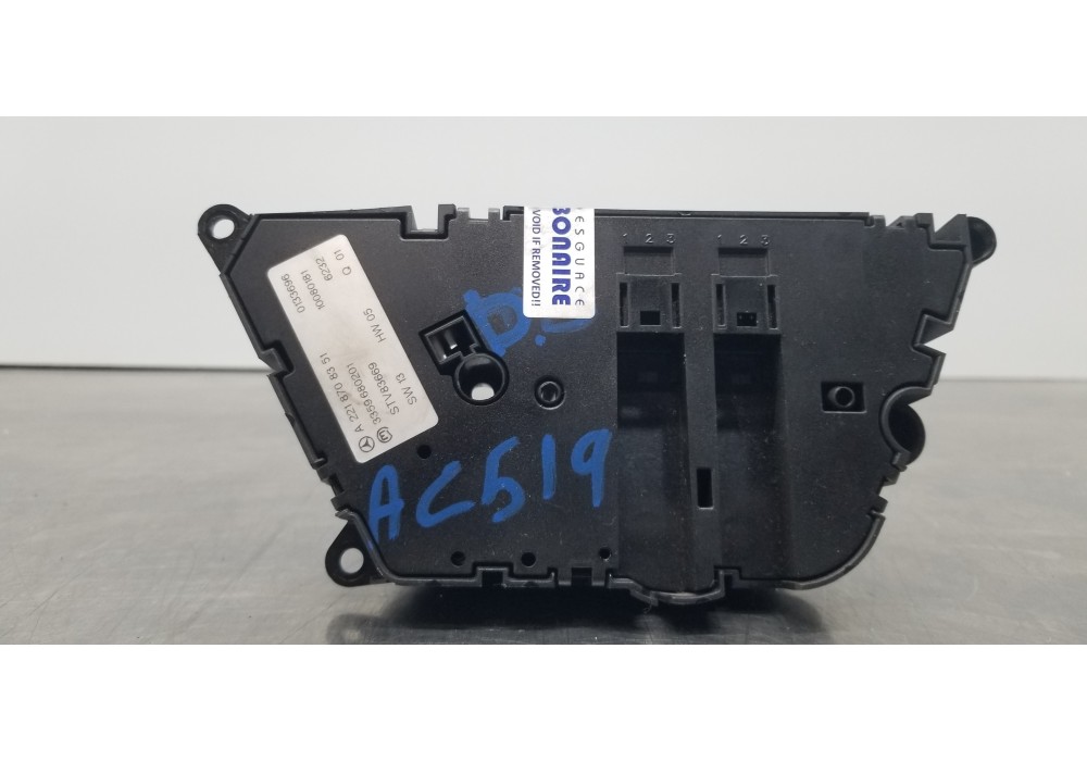 Recambio de interruptor de asiento para mercedes clase s (w221) berlina 320 / 350 cdi (221.022) referencia OEM IAM A2218708351  