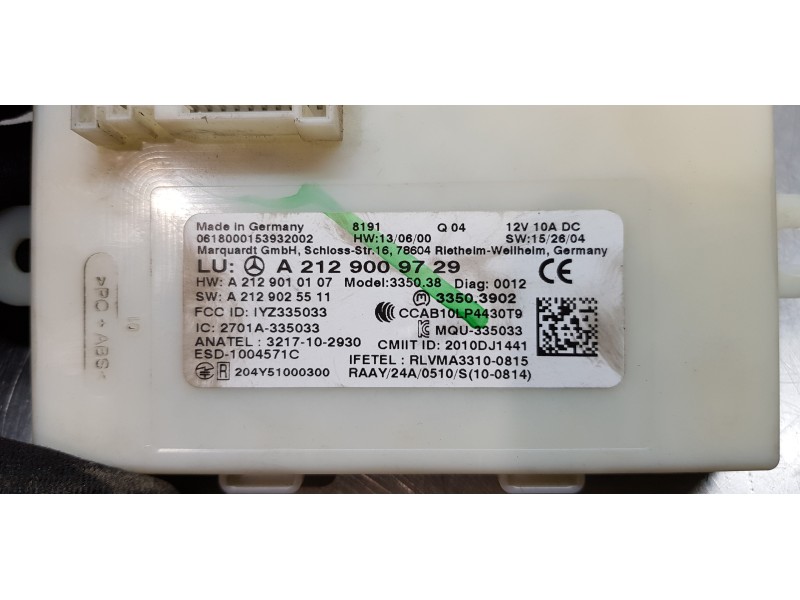 Recambio de modulo electronico para infiniti qx30 premium referencia OEM IAM A2129009729  