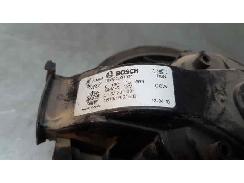 Recambio de motor calefaccion para seat mii (kf1) reference referencia OEM IAM 1S1819015D   Recambio de motor calefaccion para seat mii (kf1) reference referencia OEM IAM 1S1819015D
