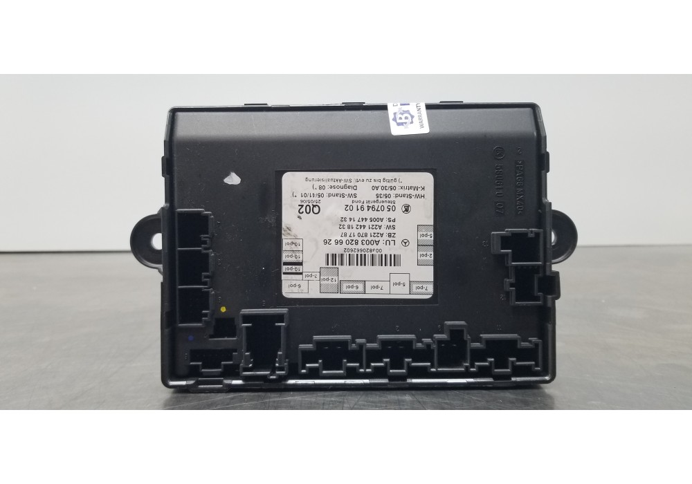 Recambio de modulo electronico para mercedes clase s (w221) berlina 320 / 350 cdi (221.022) referencia OEM IAM A0038206626 A2218