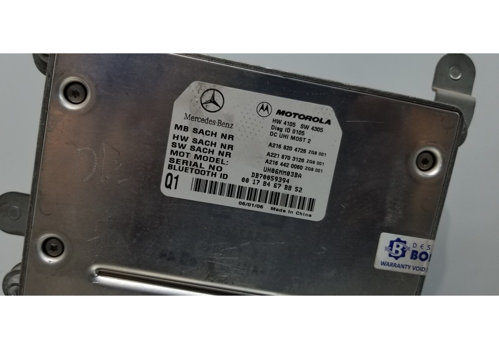 Recambio de modulo electronico para mercedes clase s (w221) berlina 320 / 350 cdi (221.022) referencia OEM IAM A2168204726  