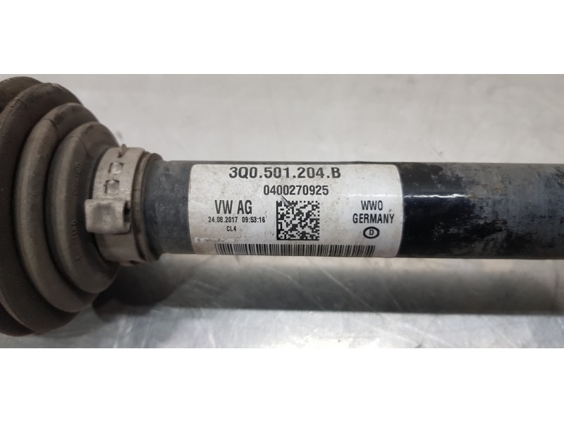 Recambio de transmision trasera derecha para skoda kodiaq style 4x4 referencia OEM IAM 3Q0501204B  