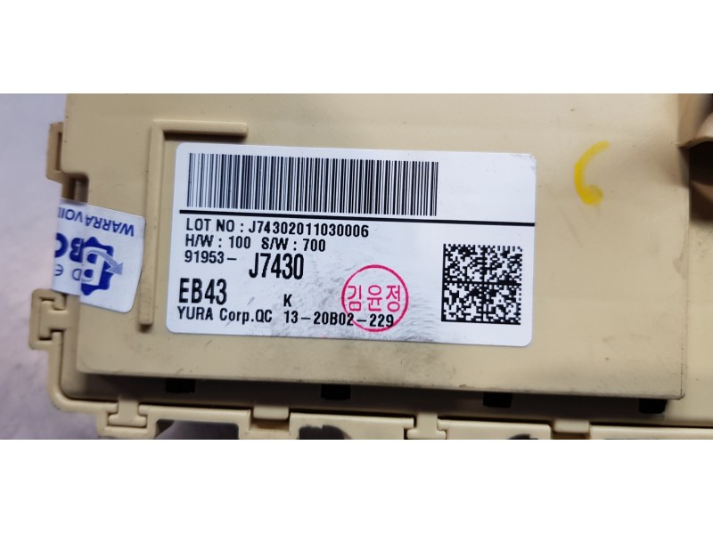 Recambio de caja reles / fusibles para kia ceed sportswagon tech referencia OEM IAM 91953J7430  