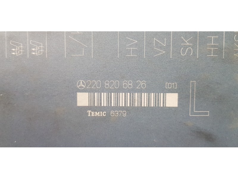 Recambio de centralita asientos para mercedes clase s (w220) berlina 430 (220.070) referencia OEM IAM 2208206826  
