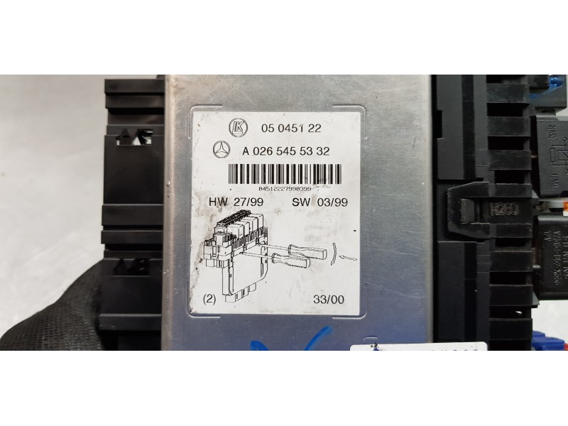 Recambio de centralita check control para mercedes clase s (w220) berlina 430 (220.070) referencia OEM IAM A0265455332   Recambio de centralita check control para mercedes clase s (w220) berlina 430 (220.070) referencia OEM IAM A0265455332