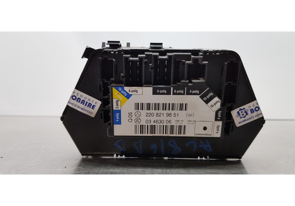 Recambio de interruptor de asiento para mercedes clase s (w220) berlina 430 (220.070) referencia OEM IAM 2208219851   Recambio de interruptor de asiento para mercedes clase s (w220) berlina 430 (220.070) referencia OEM IAM 2208219851