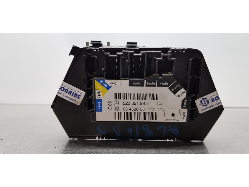 Recambio de interruptor de asiento para mercedes clase s (w220) berlina 430 (220.070) referencia OEM IAM 2208219851   Recambio de interruptor de asiento para mercedes clase s (w220) berlina 430 (220.070) referencia OEM IAM 2208219851