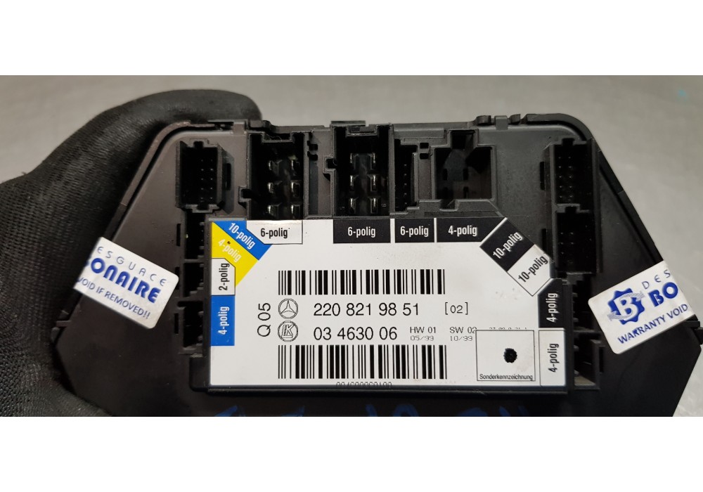 Recambio de interruptor de asiento para mercedes clase s (w220) berlina 430 (220.070) referencia OEM IAM 2208219851   Recambio de interruptor de asiento para mercedes clase s (w220) berlina 430 (220.070) referencia OEM IAM 2208219851