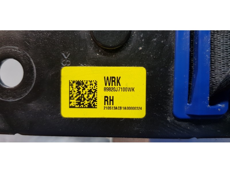 Recambio de cinturon seguridad trasero derecho para kia ceed sportswagon tech referencia OEM IAM 89820J7100WK  