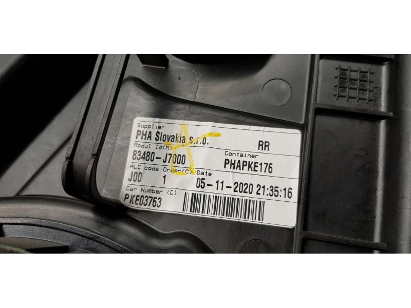 Recambio de elevalunas trasero derecho para kia ceed sportswagon tech referencia OEM IAM 83481J7000 83480J7000 