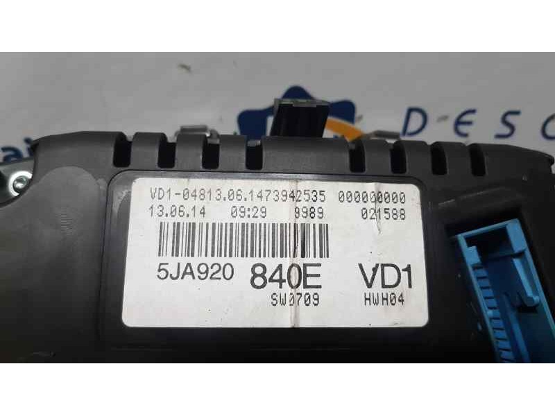 Recambio de cuadro instrumentos para skoda rapid active referencia OEM IAM 5JA920840E  