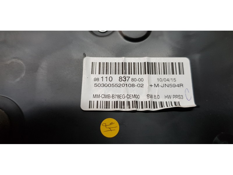 Recambio de cuadro instrumentos para citroen c4 picasso attraction referencia OEM IAM 9811083780   Recambio de cuadro instrumentos para citroen c4 picasso attraction referencia OEM IAM 9811083780