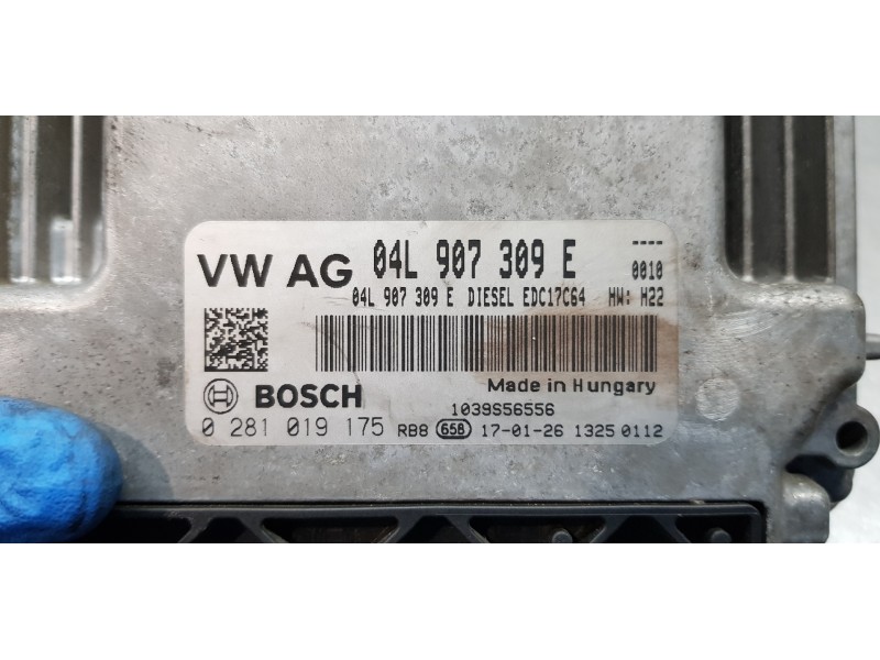 Recambio de centralita motor uce para skoda rapid active referencia OEM IAM 04L907309E 0281019175 