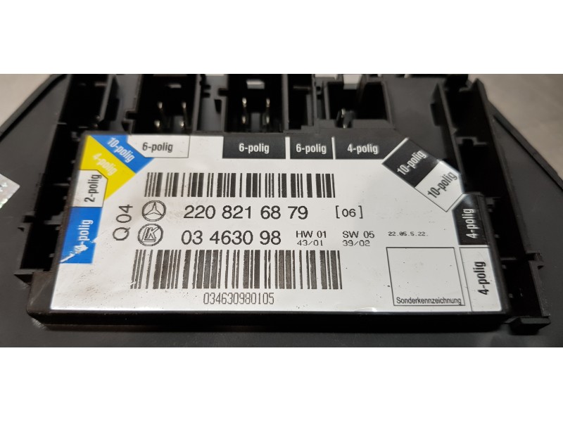 Recambio de modulo electronico para mercedes clase s (w220) berlina 320 cdi (220.025) referencia OEM IAM 2208216879   Recambio de modulo electronico para mercedes clase s (w220) berlina 320 cdi (220.025) referencia OEM IAM 2208216879