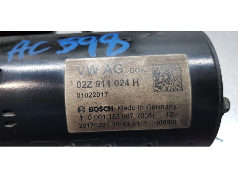 Recambio de motor arranque para skoda rapid active referencia OEM IAM 02Z911024H 0001153007 