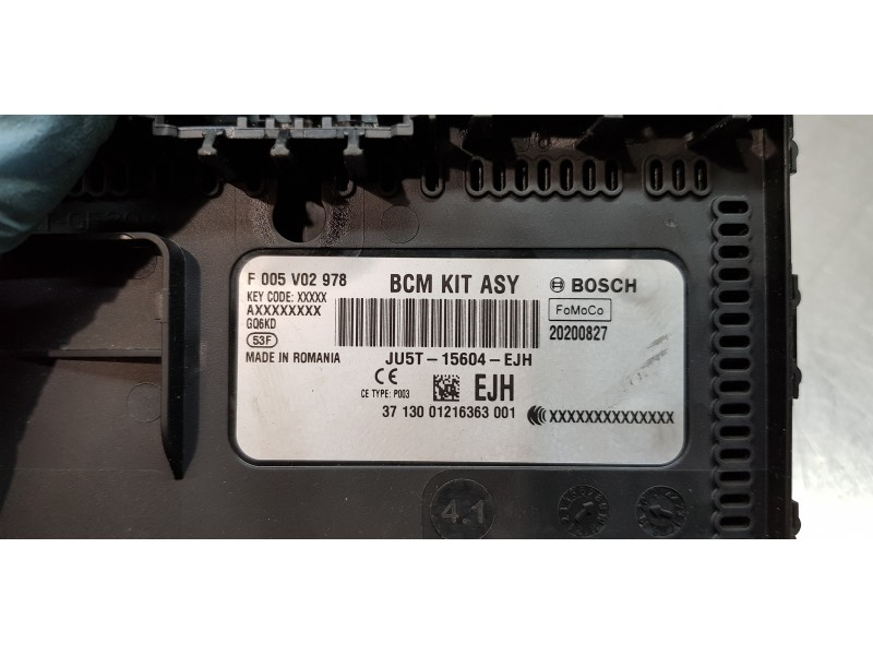 Recambio de modulo confort para ford ecosport (cr6) trend referencia OEM IAM JU5T15604EJH F005V02978  Recambio de modulo confort para ford ecosport (cr6) trend referencia OEM IAM JU5T15604EJH F005V02978