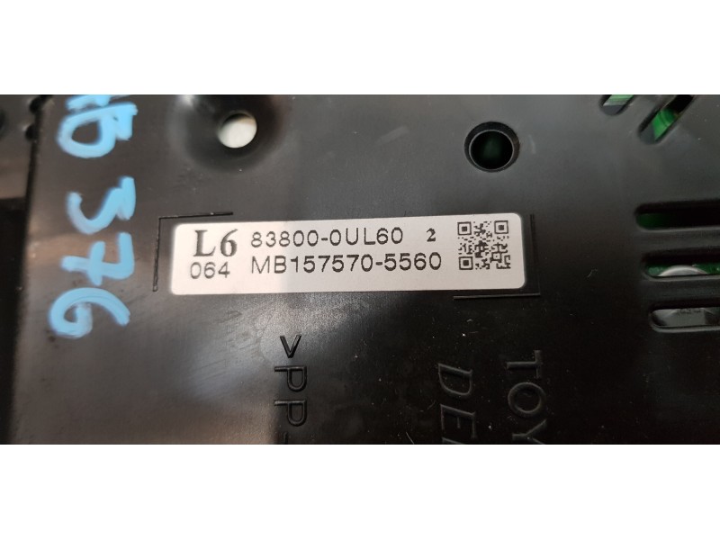 Recambio de cuadro instrumentos para toyota yaris hsd city referencia OEM IAM 838000UL60   Recambio de cuadro instrumentos para toyota yaris hsd city referencia OEM IAM 838000UL60