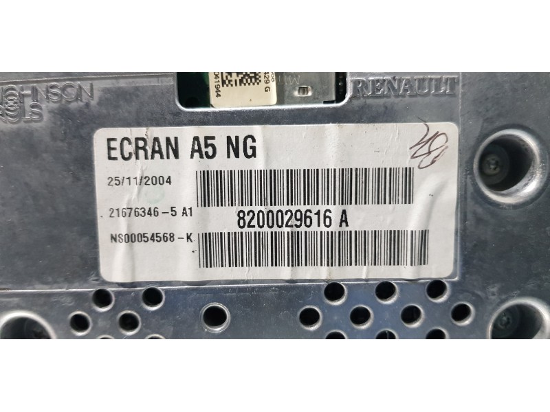 Recambio de pantalla multifuncion para renault scenic ii grand exception referencia OEM IAM 8200029616A   Recambio de pantalla multifuncion para renault scenic ii grand exception referencia OEM IAM 8200029616A