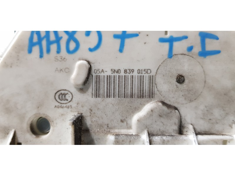 Recambio de cerradura puerta trasera izquierda para skoda superb combi (3t5) exclusive referencia OEM IAM 5N0839015D   Recambio de cerradura puerta trasera izquierda para skoda superb combi (3t5) exclusive referencia OEM IAM 5N0839015D